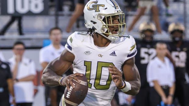 Jeff Sims 2022 Georgia Tech vs UCF football USATSI_19110482 cropped
